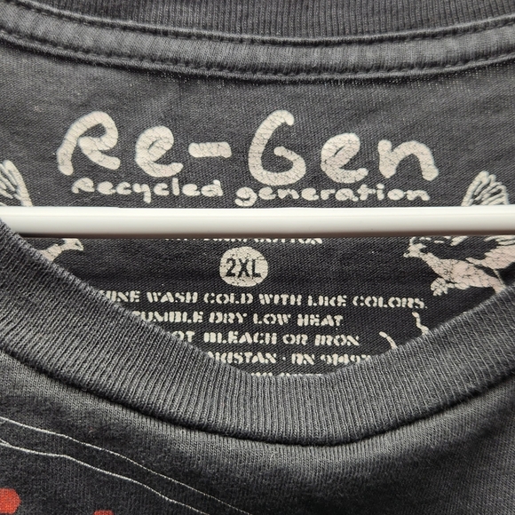 Re-Gen Tee Size L Black DJ Short Sleeve T-Shirt - Picture 2 of 5